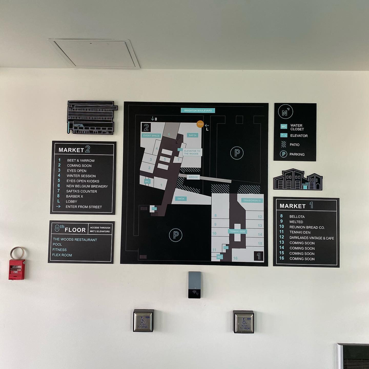 Custom cut wayfinding map signage for @thesource Market halls 1 &amp; 2

Steel fabrication by @bonfire23 
Design by @wunder_werkz