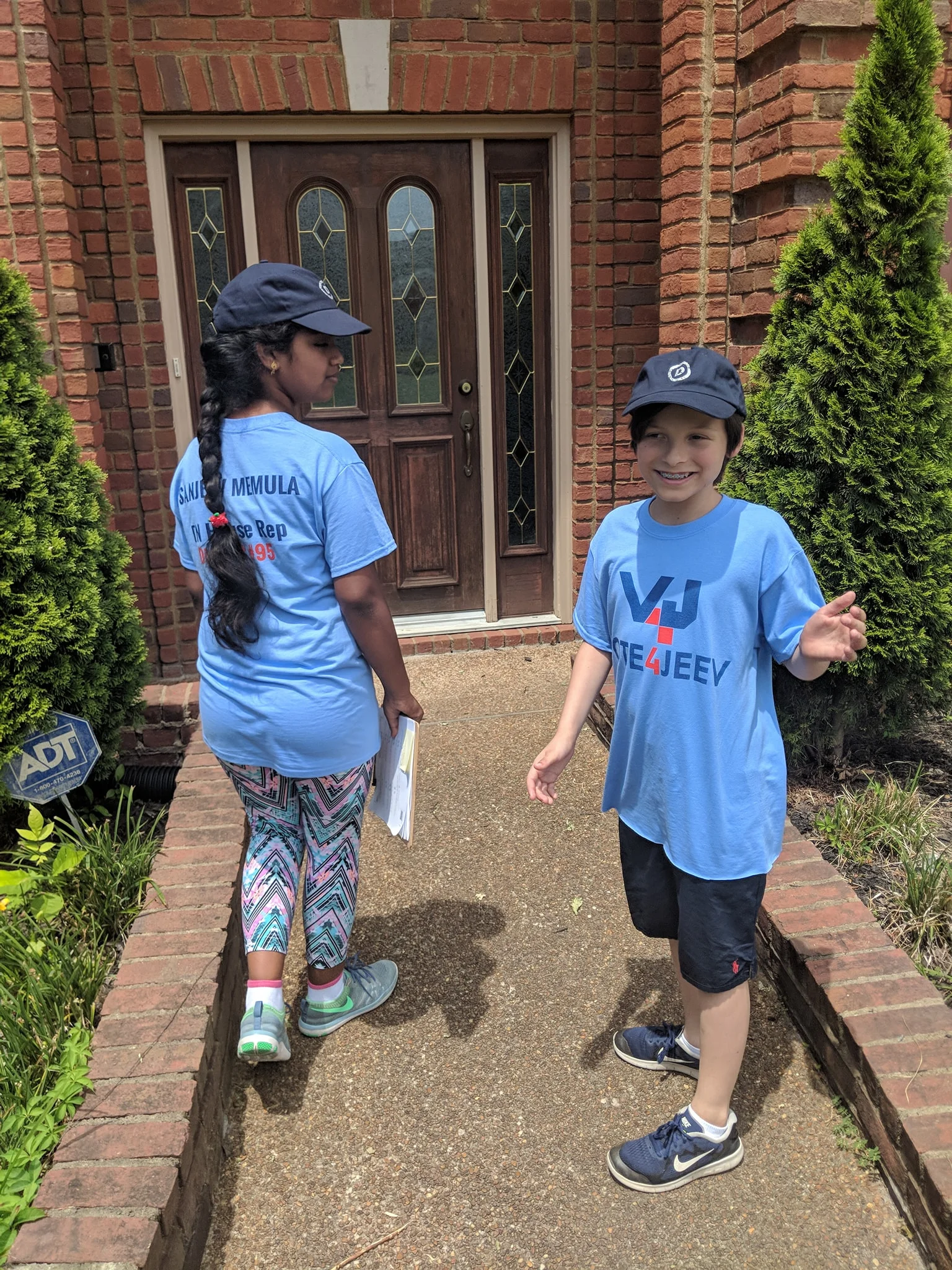 Canvassing with Young Volunteers