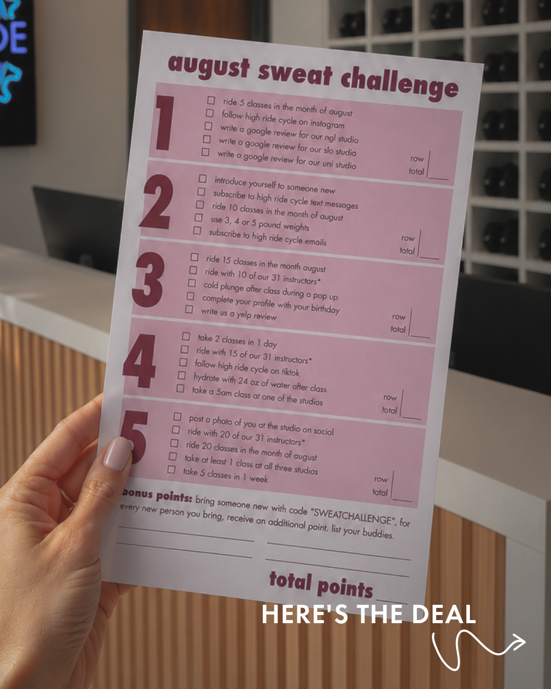 August Sweat Challenge