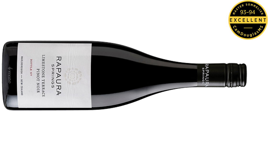 Rapaura Springs Limestone Terrace Vineyard Pinot Noir 2018, Ward, Marlborough