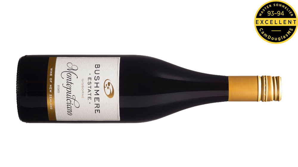 Bushmere Estate Montepulciano 2020, Gisborne — Cameron Douglas, MS
