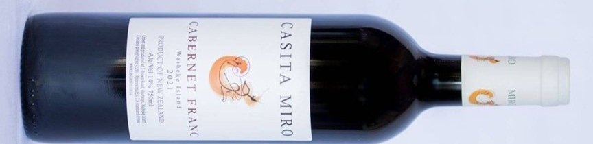 Casita Miro Cabernet Franc 2021, Waiheke Island