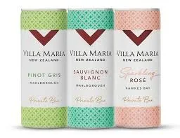 Villa Maria in a can release of Pinot Gris, Sauvignon Blanc and a Rose