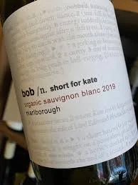 Bob 'short for Kate' Organic Sauvignon Blanc 2025, Marlborough