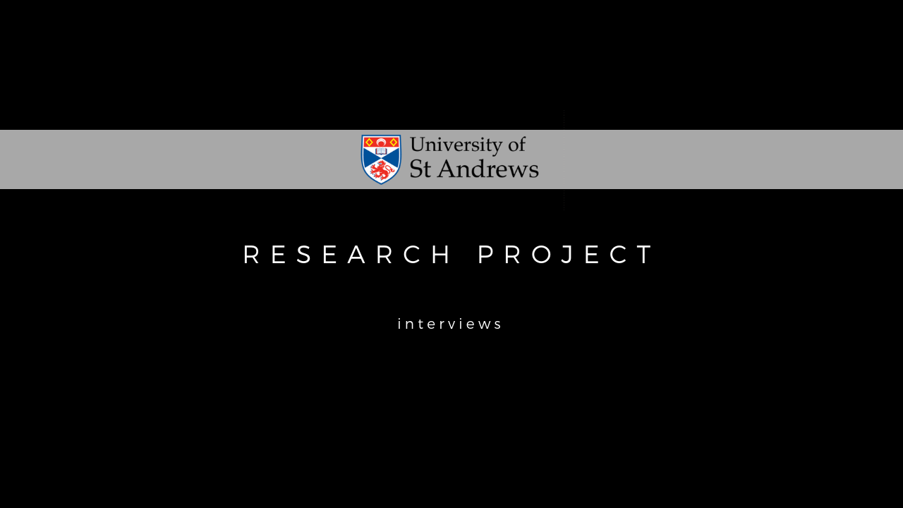 University of St Andrew's Research Project short film