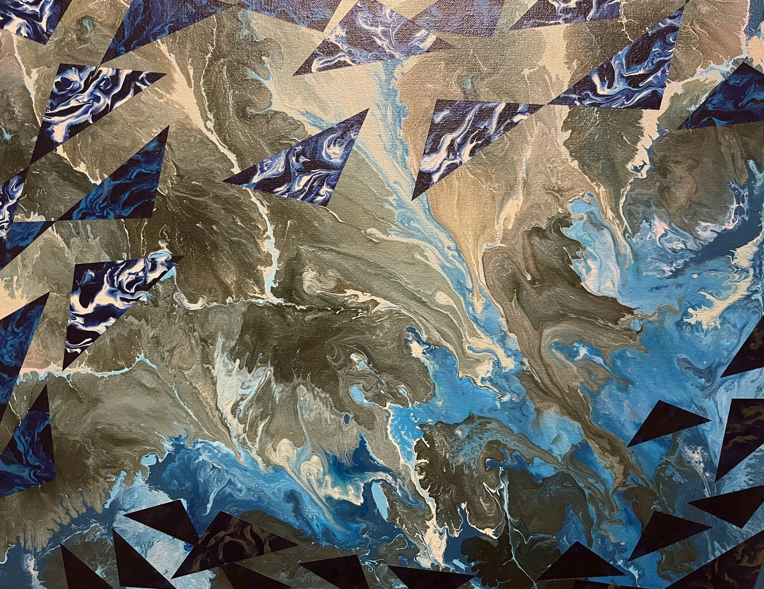 Fusion, acrylic on canvas, 36 x 46cm