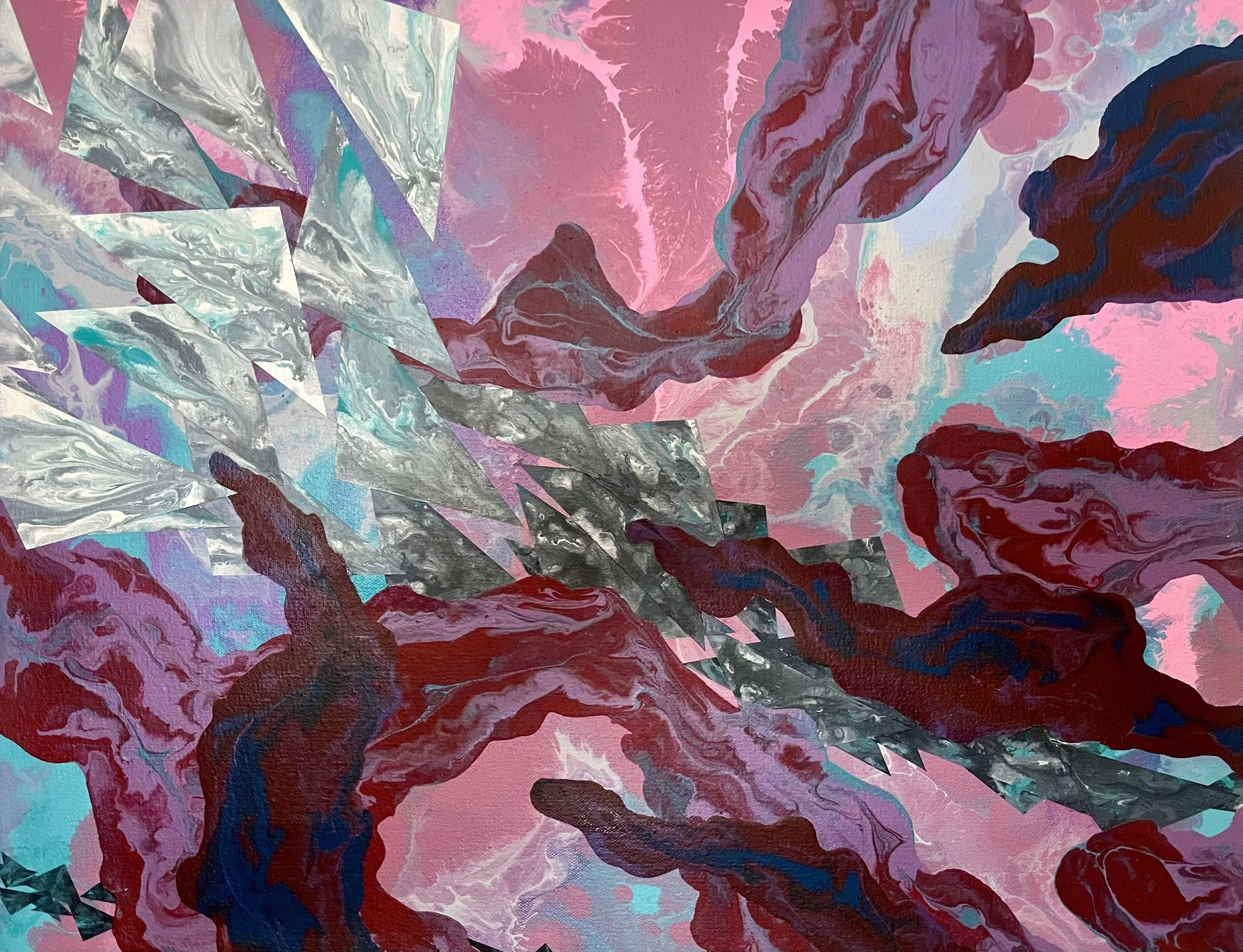 Catalyst, acrylic on canvas, 36 x 46cm