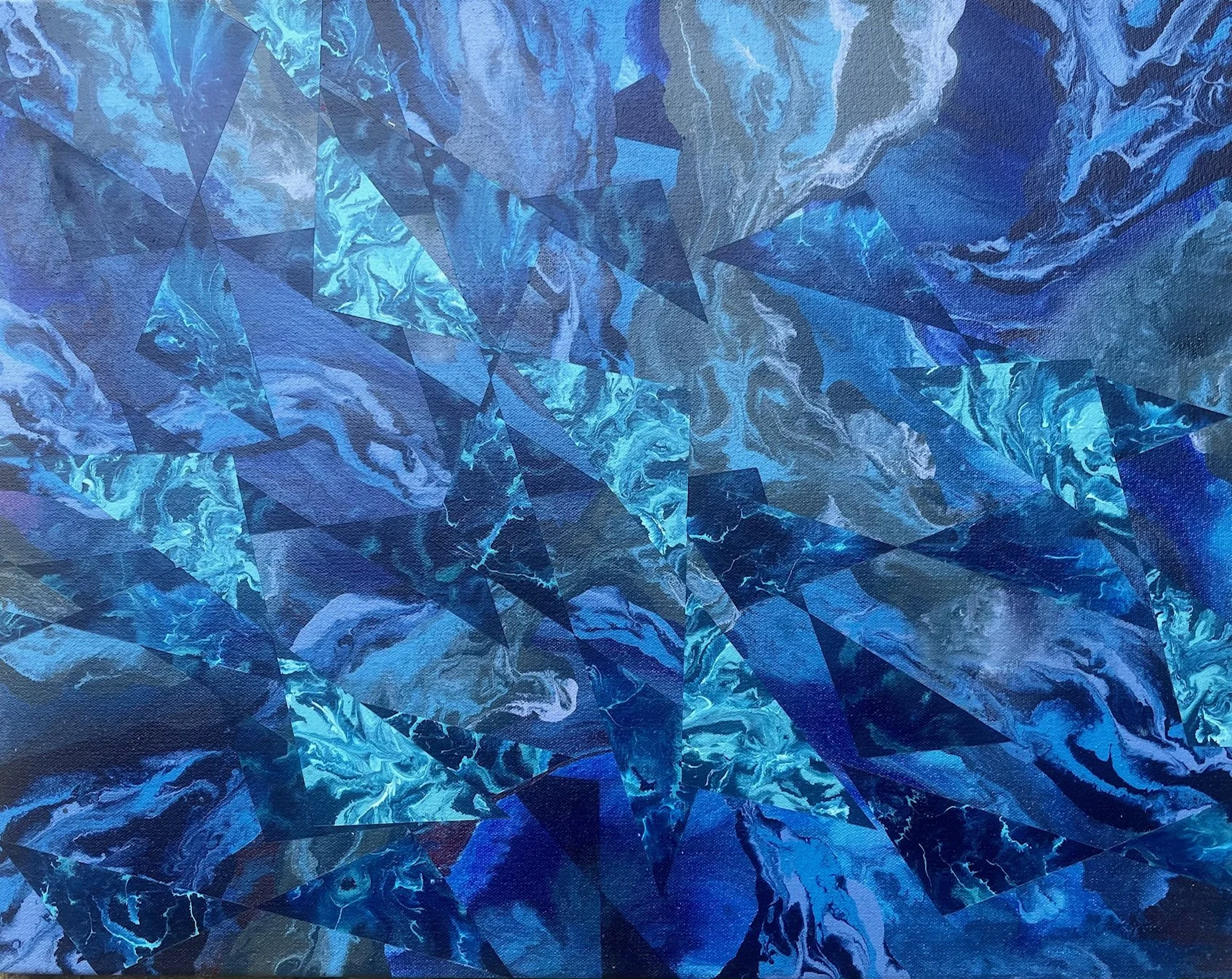 Fracture, acrylic on canvas, 36 x 46cm