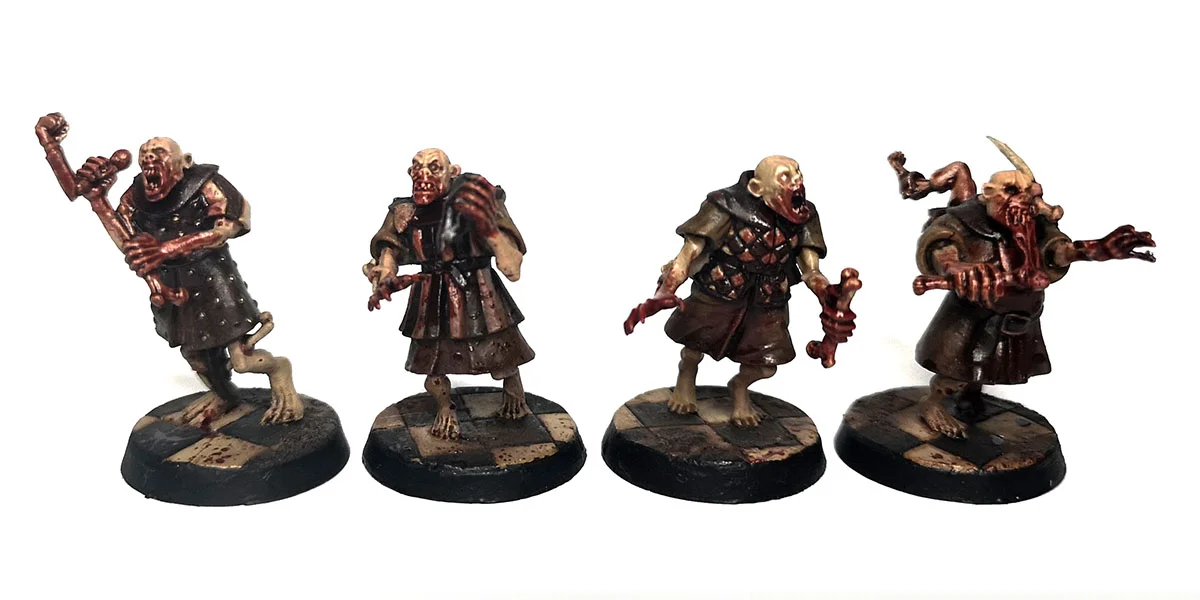 Warhammer Age of Sigmar - Flesh eater Courts, crypt ghoul conversions.