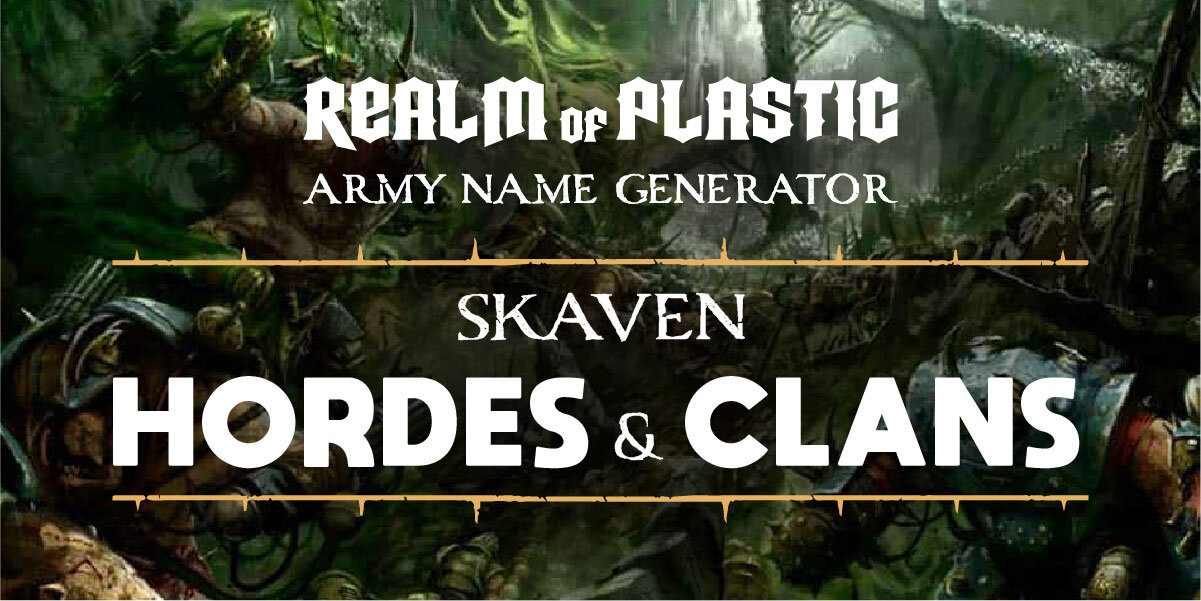 Army and Clan Name — Realm Plastic