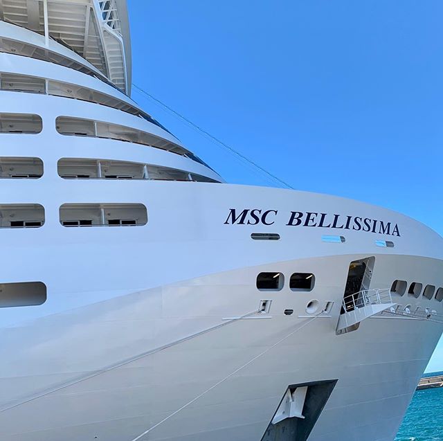 Our balcony cabin at the bow of MSC Bellissima