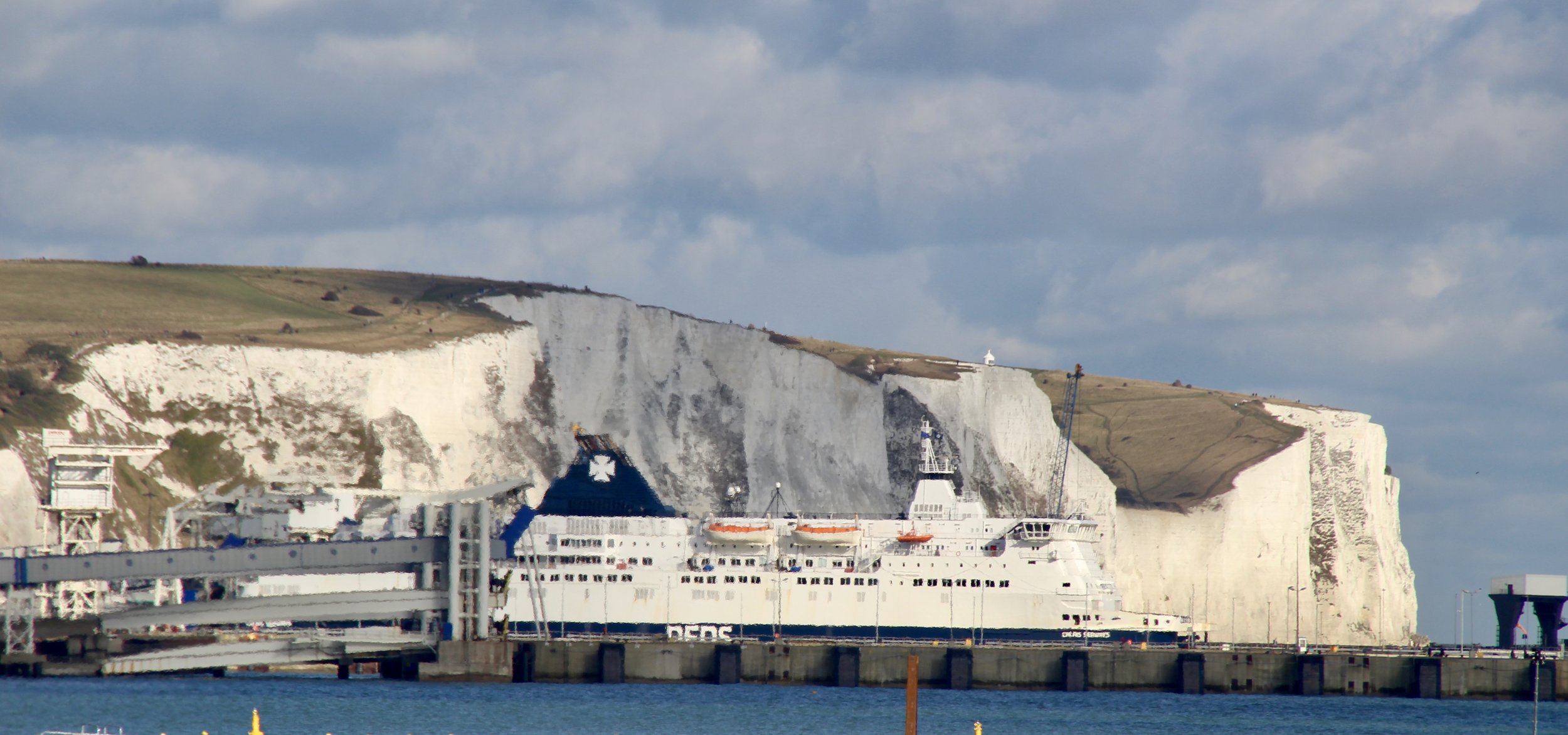 The White Cliffs from the Western Docks, Dover