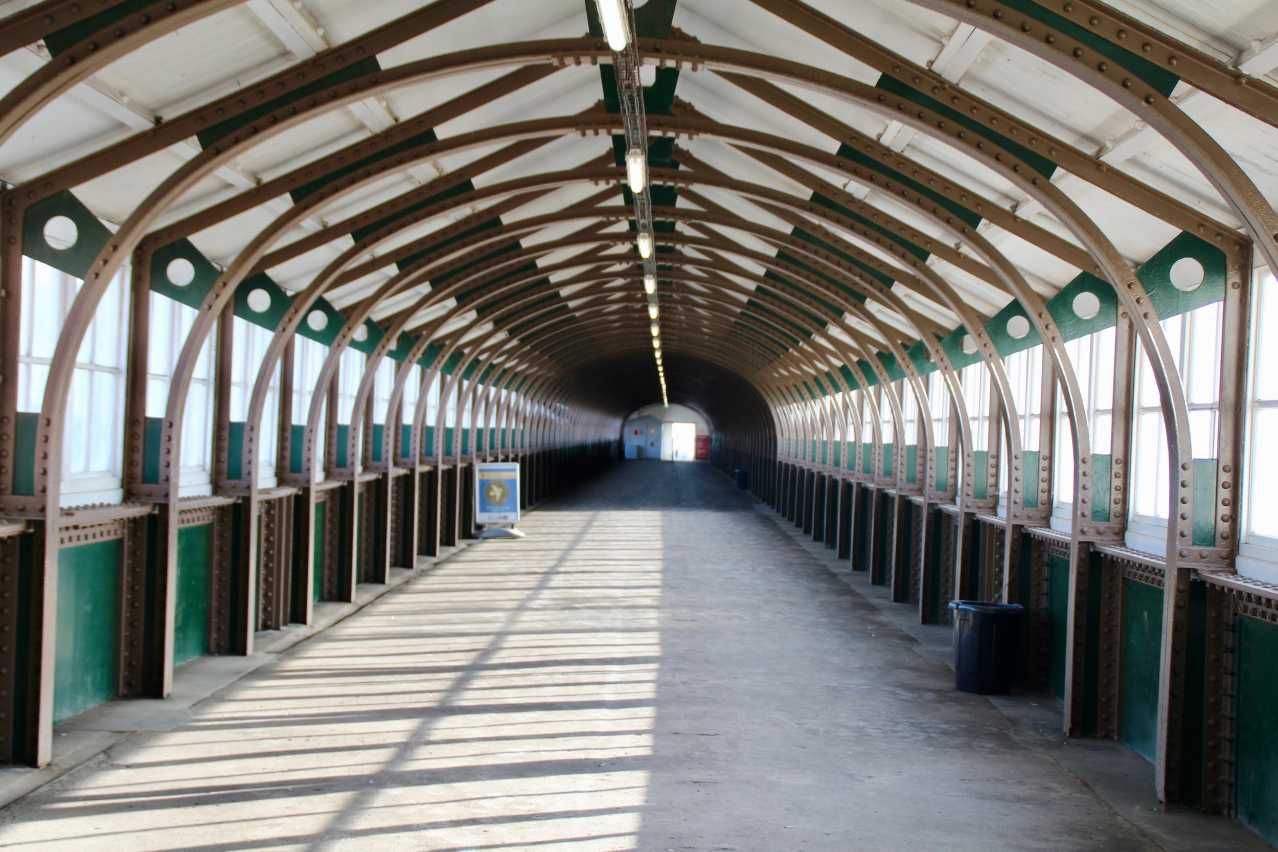 the harbour wall is through the door at the end… photo: portExplore