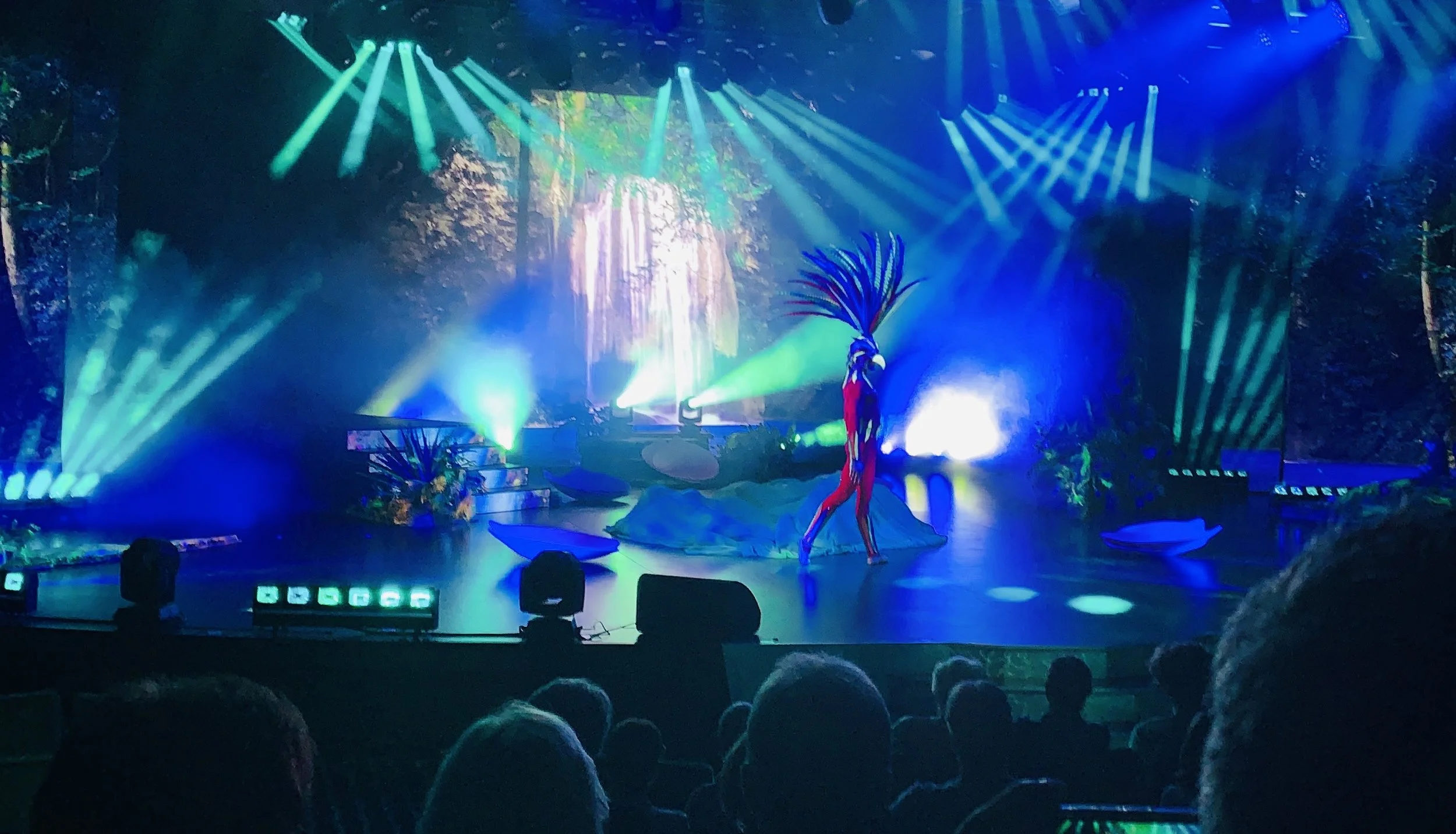 This waterfall backdrop was just stunning…