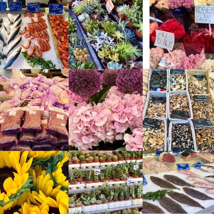 Produce in Cours Saleya market. 