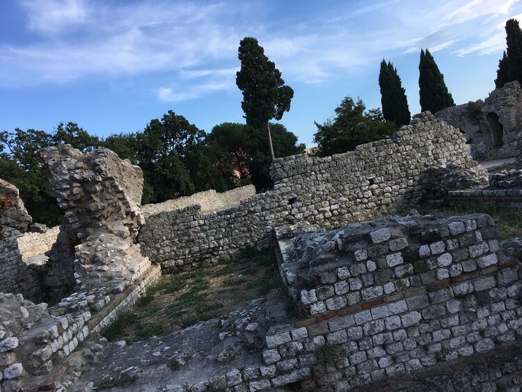 The Roman Arena and baths n Cimiez, Nice
