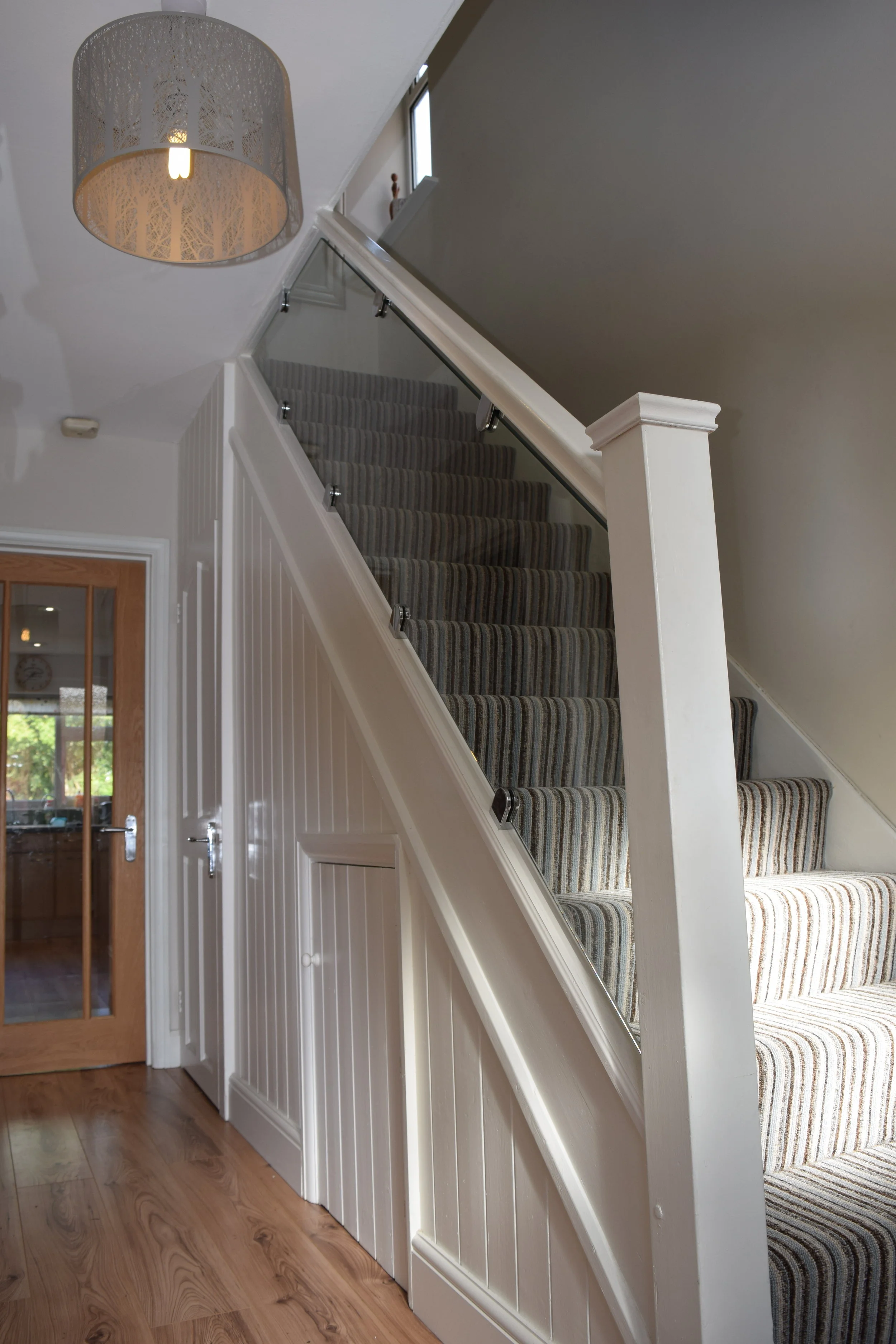 Glass stair case, St Albans,