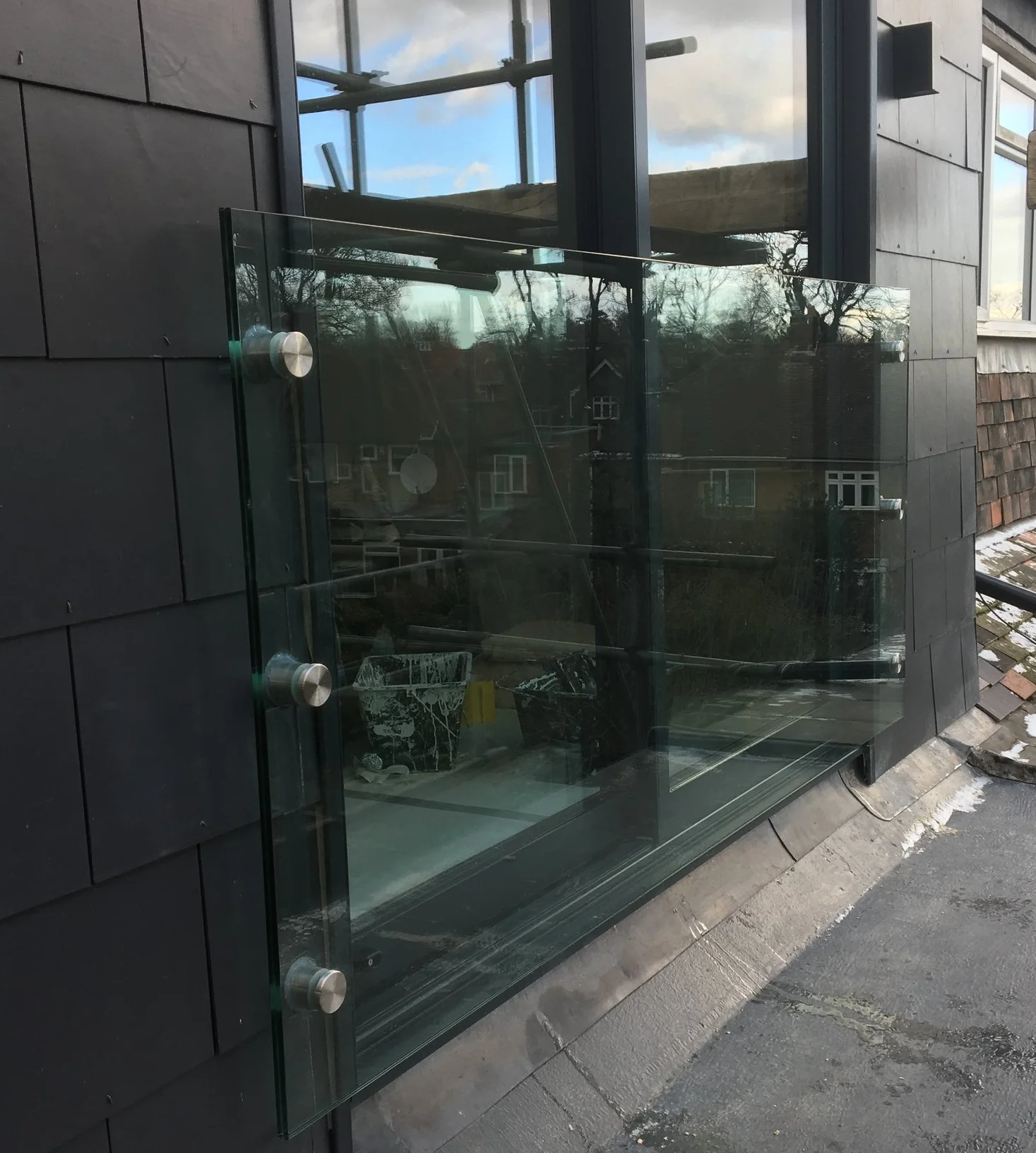 Frameless Glass Juliet Balcony, St Albans