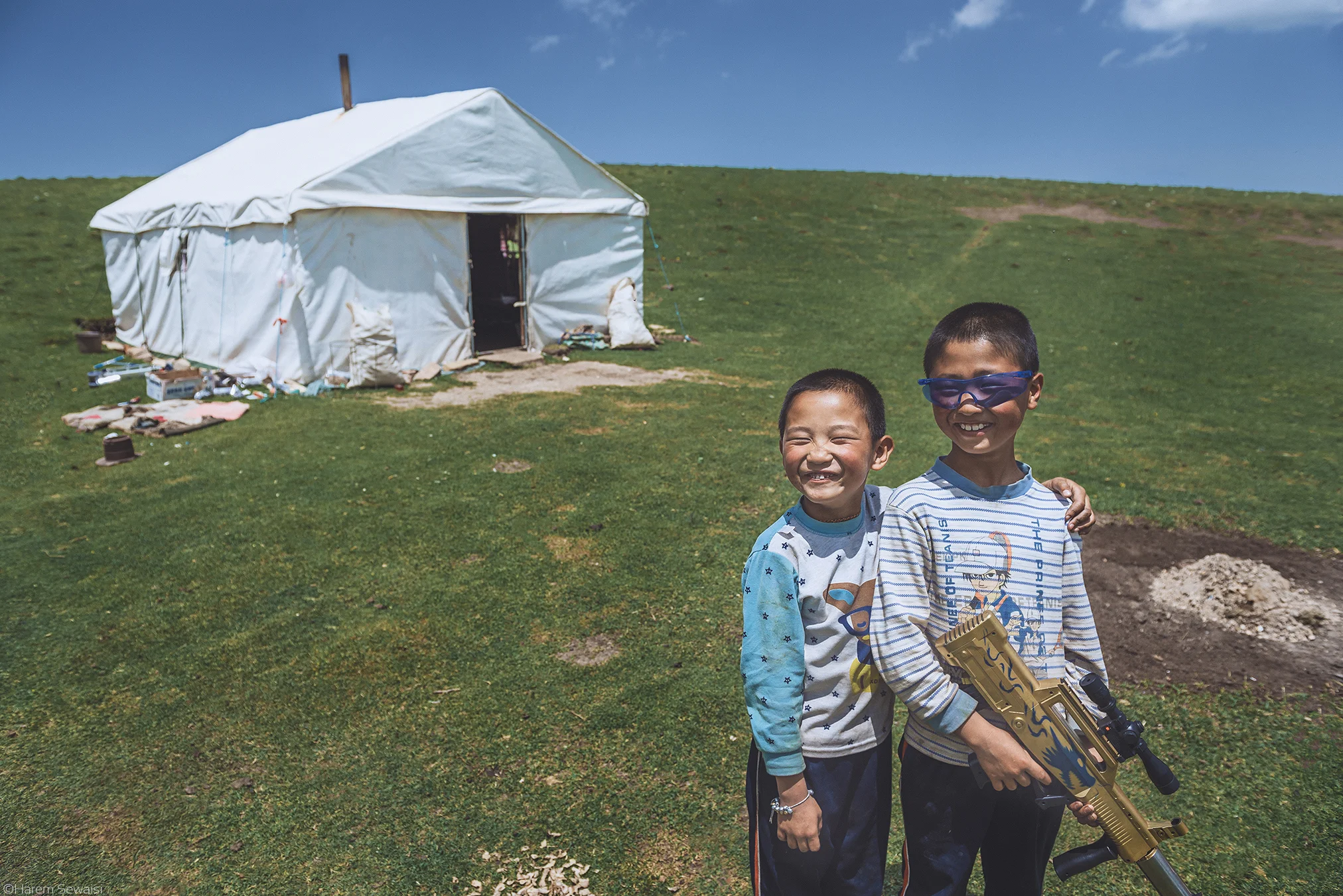 Purity in smile. Qilian mountains, Northern China