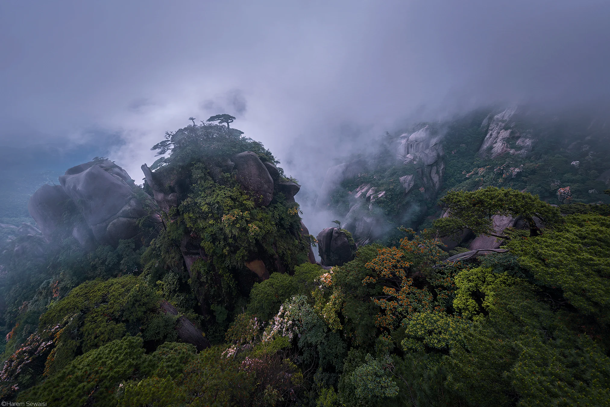 San Qing mountains in Jiangxi province, China