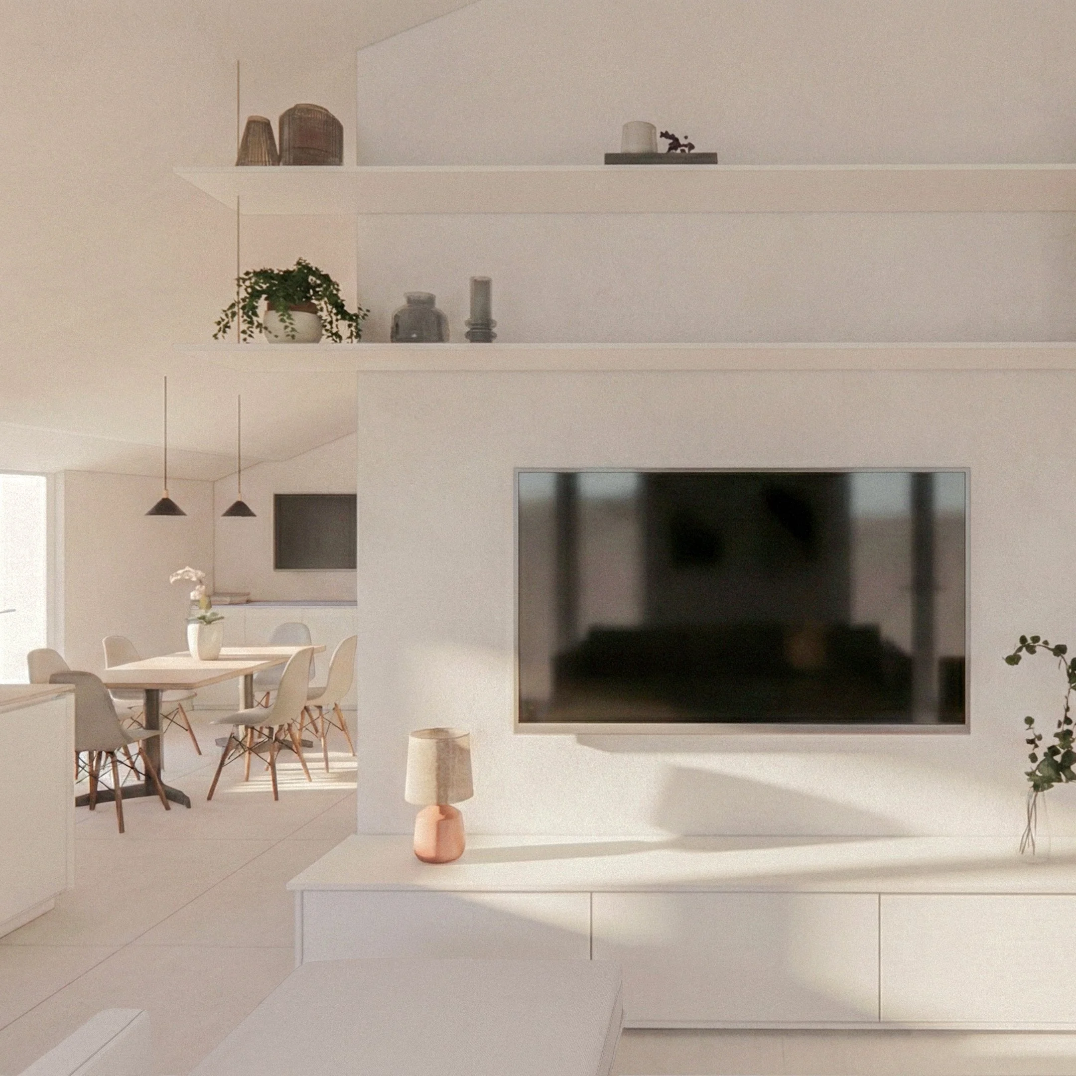    CASA DELLE MIMOSE    Unione di due unità abitative e relativo interior design a Montebelluna 