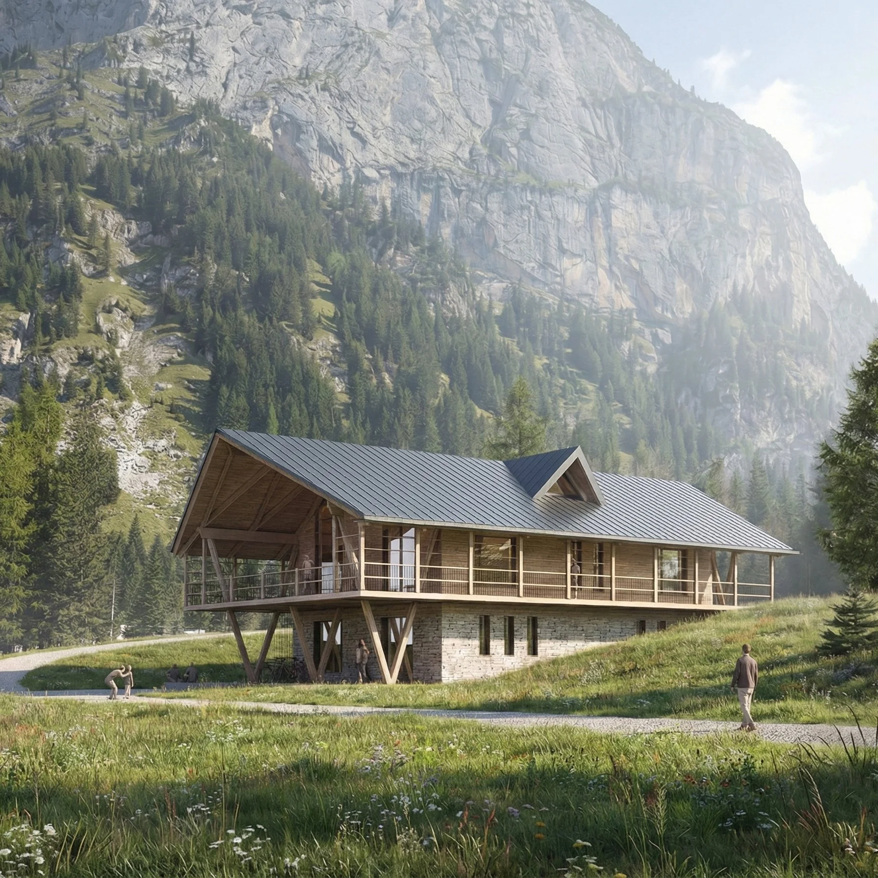    MALGA CIAPELA    Edificio Polifunzionale a Malga Ciapela, Belluno 