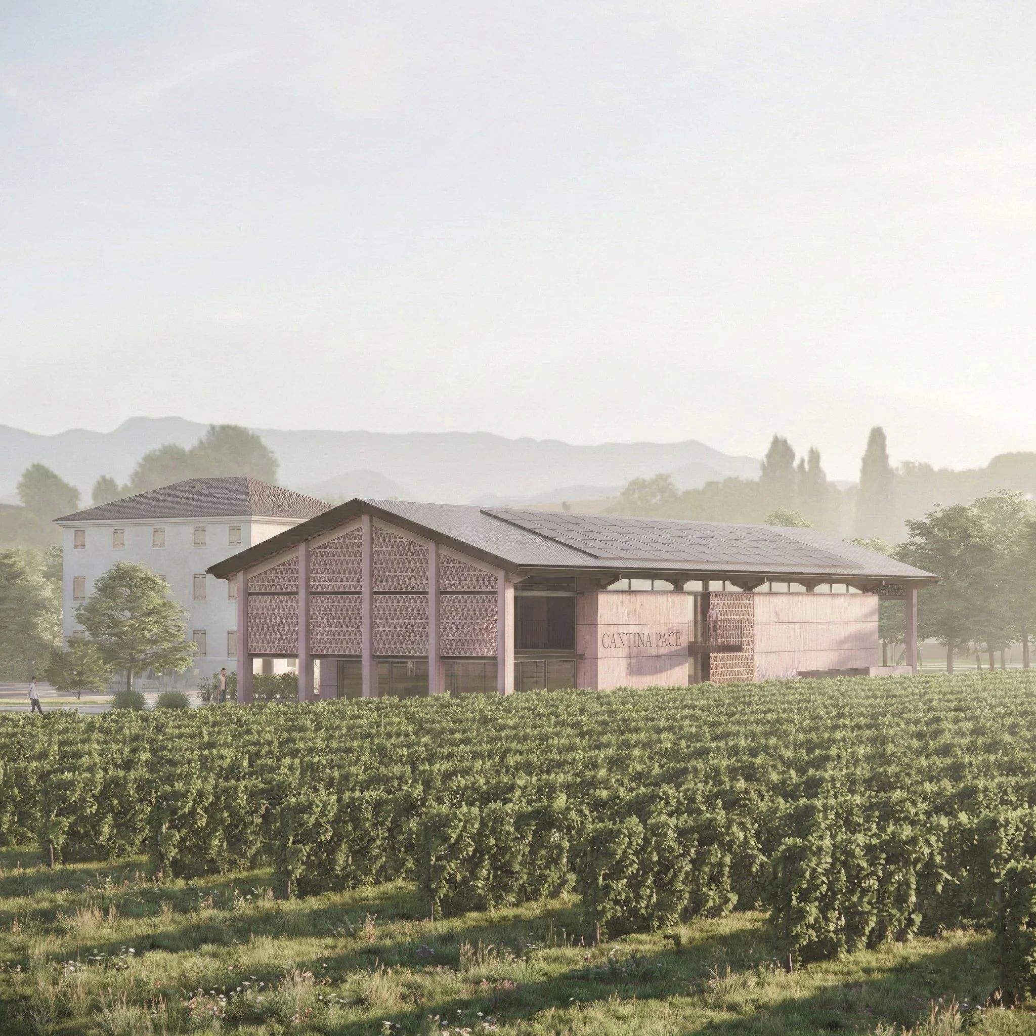    CANTINA PACE    Nuova cantina vitivinicola annessa a fabbricato rurale esistente a Montebelluna, Treviso 