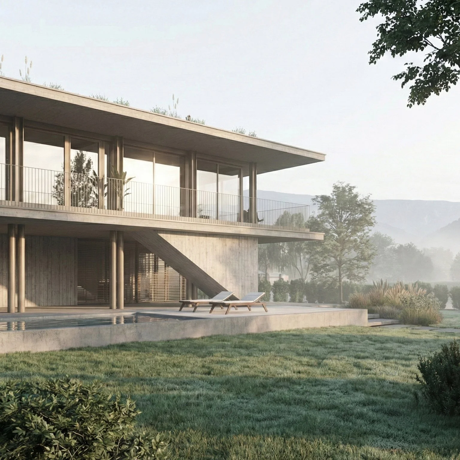    VILLA CIMAMANDRIA    Progetto preliminare di una villa nelle Rive di Montebelluna, Treviso 