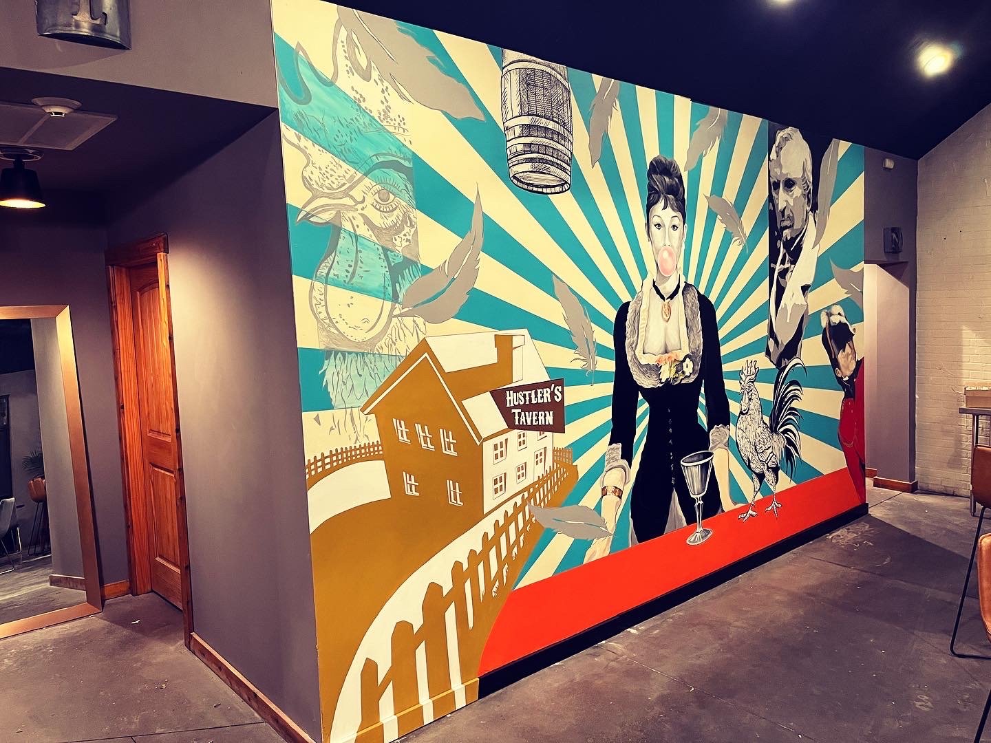 Hustler's Tavern Mural Lewiston, NY