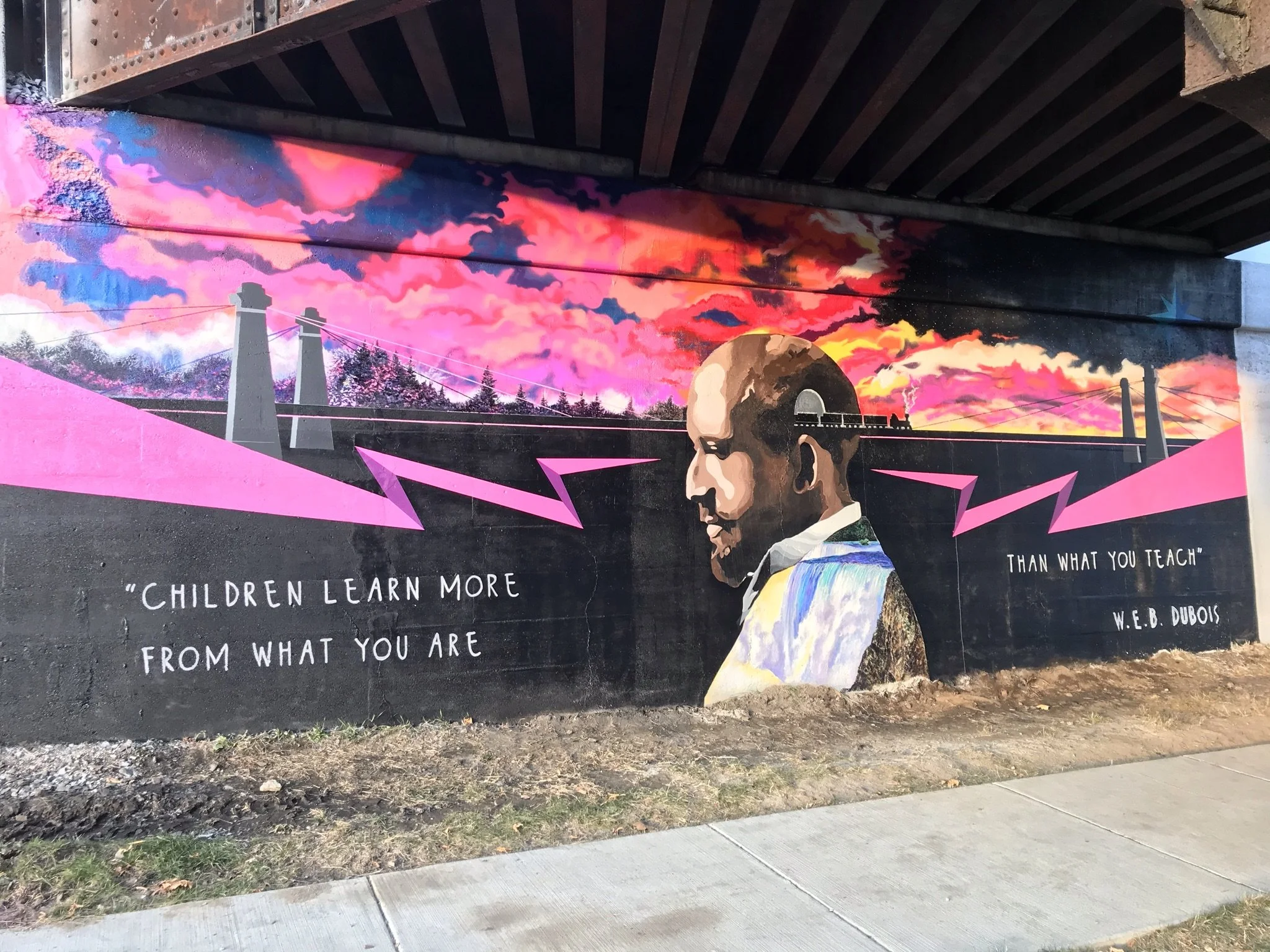 W.E.B. Dubois~The Niagara Movement Mural Underground Railroad Museum, Niagara Falls, NY