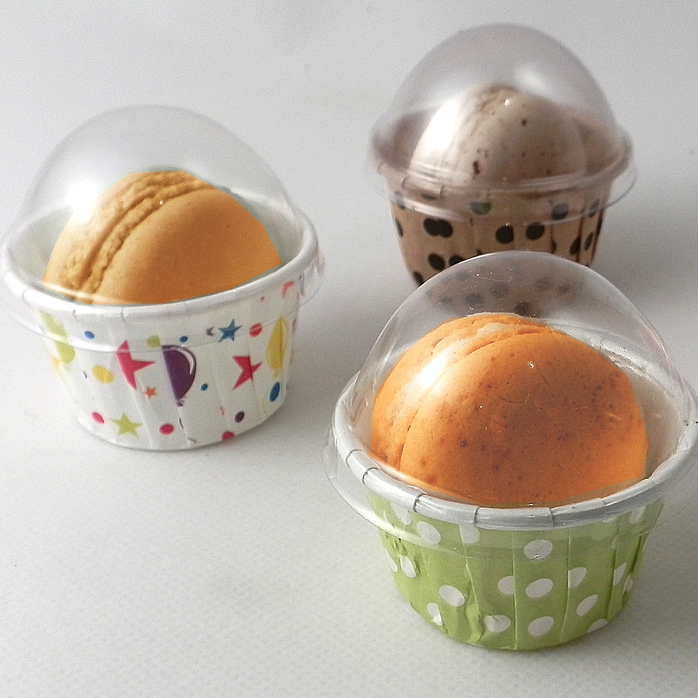 Individual Macaron Paper Domes: Pack of 12