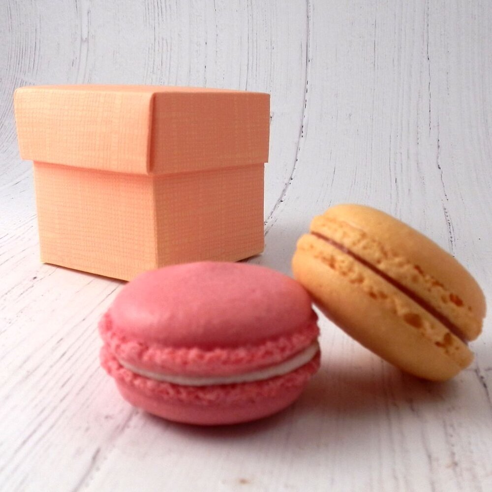 Single Macaron Boxes: Sand: Pack of 10