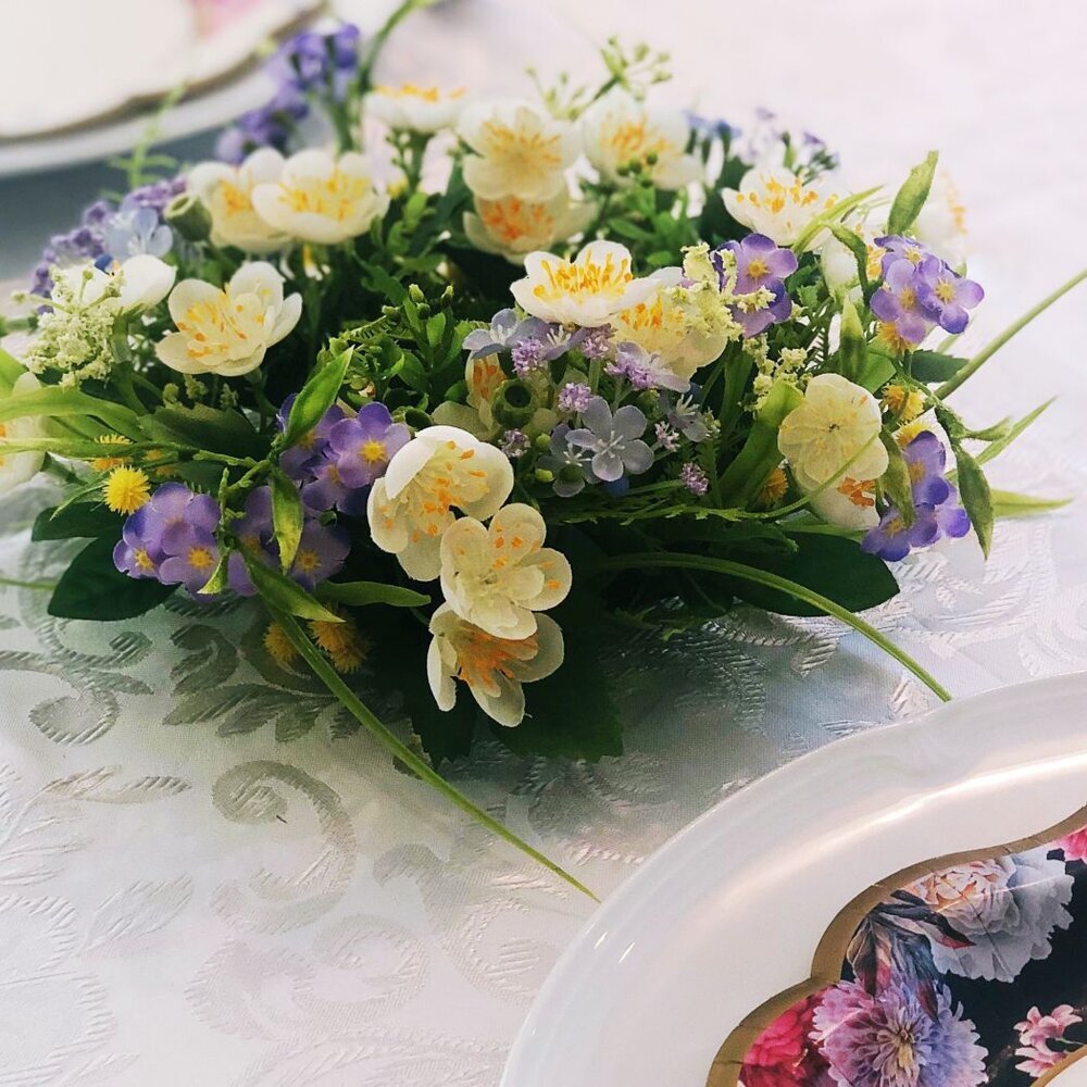 Faux Floral Table Centrepiece