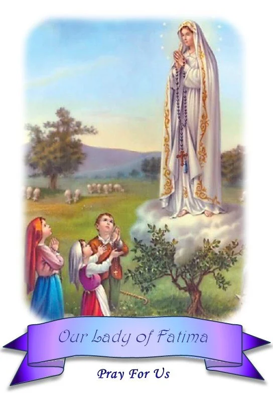 Our Lady of Fatima - Rosary Card