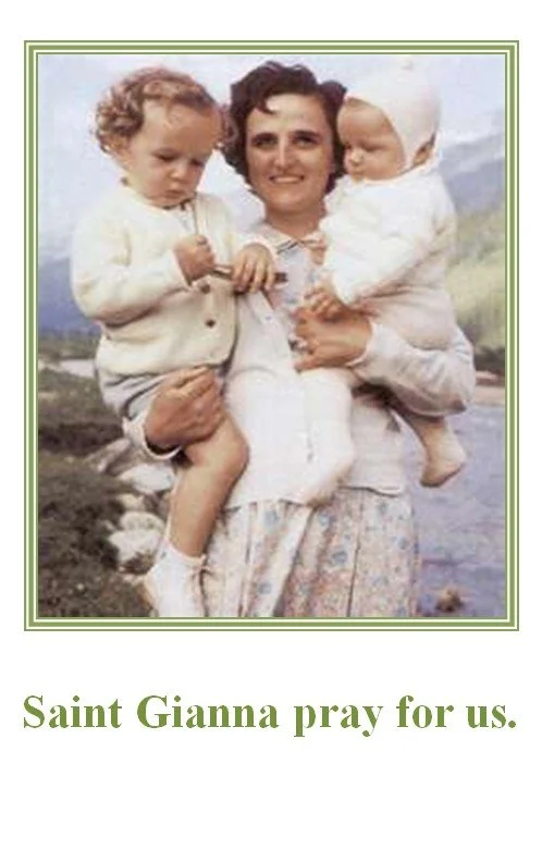 Mass & Communion Card - St. Gianna