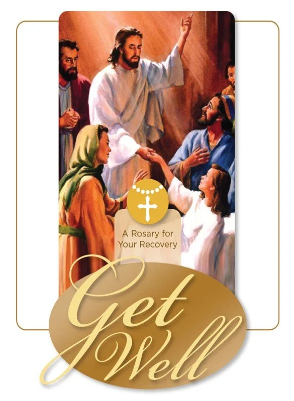 Get Well - Rosary Card