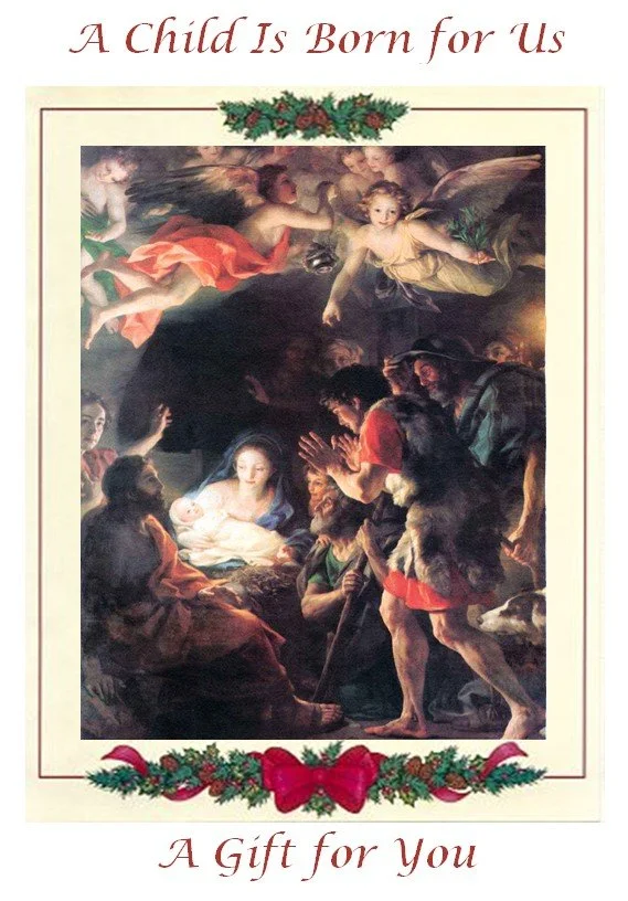 Christmas - Mass and Holy Communion Card
