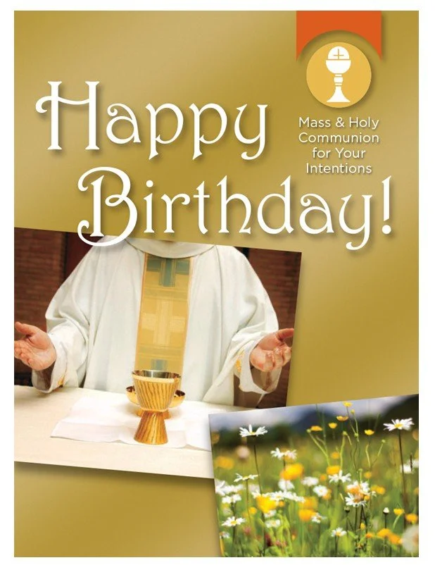 Birthday - Mass & Communion Card
