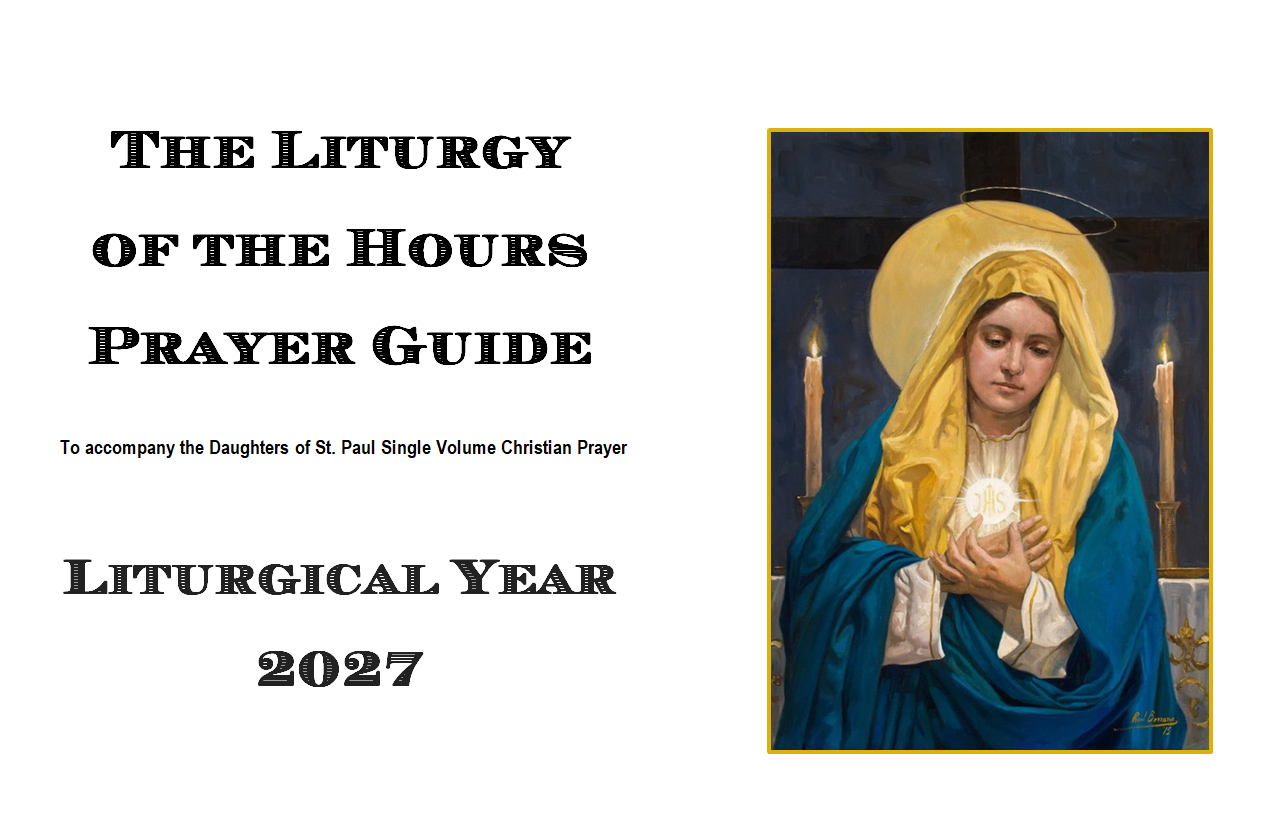 PRE-ORDER The Liturgy of the Hours 2027 Prayer Guide, Large Print