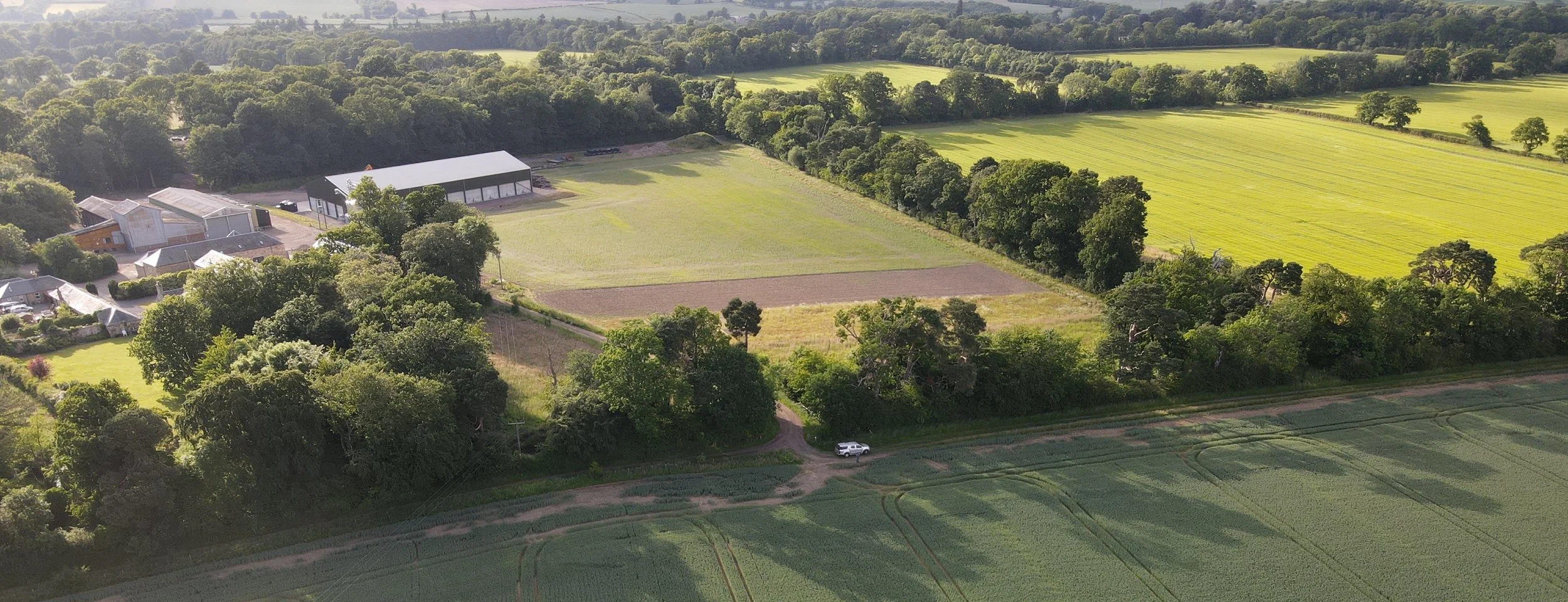 Aerial View of Preston Hall Farms