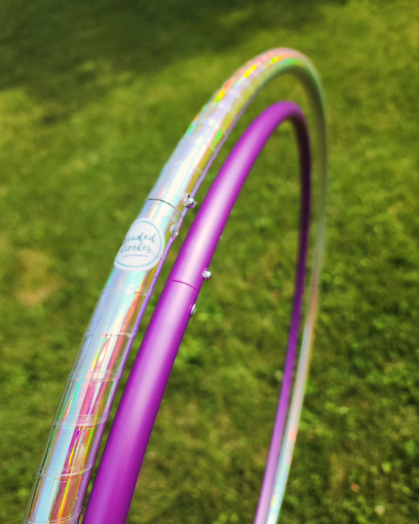 Orchid &amp; Spectral Sun hoops being shipped out today 💜🧡

#hulahoops #hoopdance #hooplove