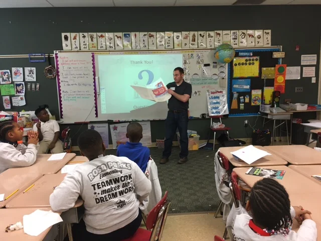 Not All Engineers Drive Trains:  DGL Visits with Local 2nd Grade Students.