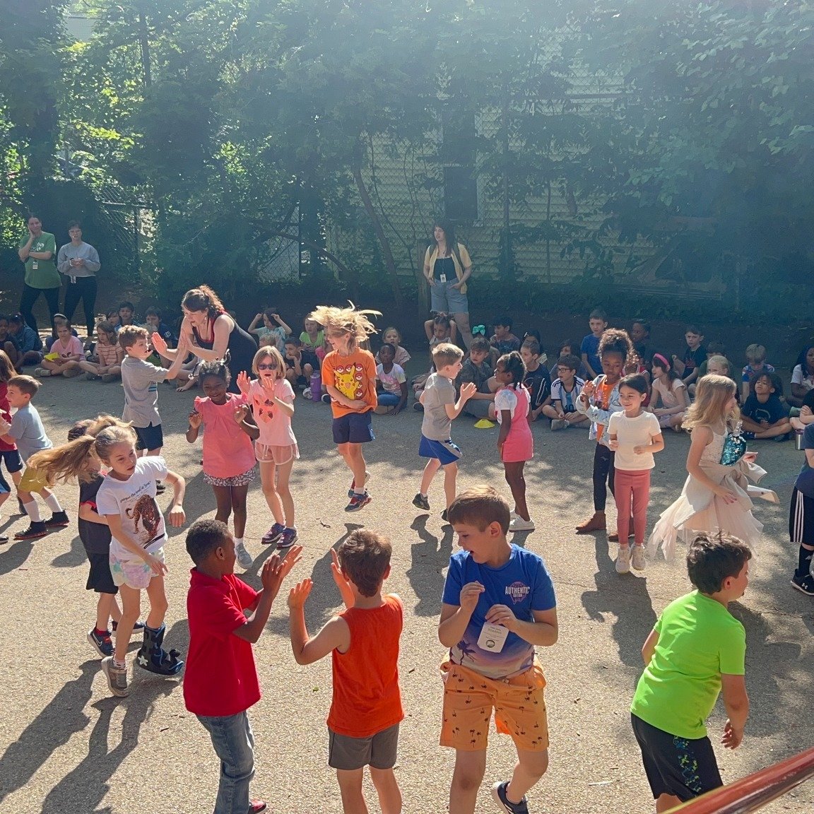 Last Friday, Primary School took their community meeting outside and performed line dances. Check out their moves! #GrowingCitizens