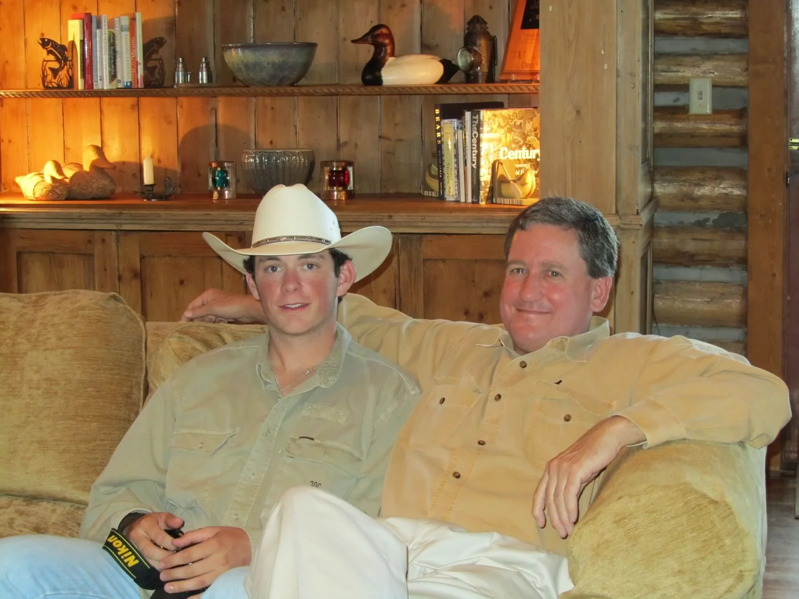 Relaxing in the Lodge.