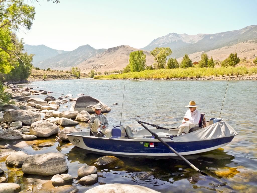 Taking a break on the river.