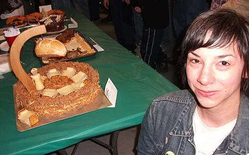 Judge’s Choice winner Beverly Fitzpatrick with her entry “Bun Flew over the Cuckoo’s Nest”