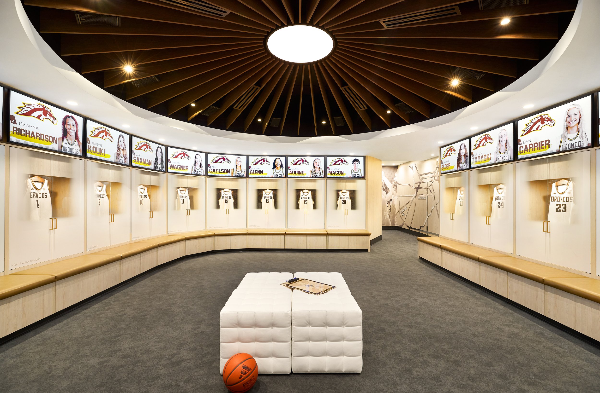 WMU Women's Basketball Locker Room