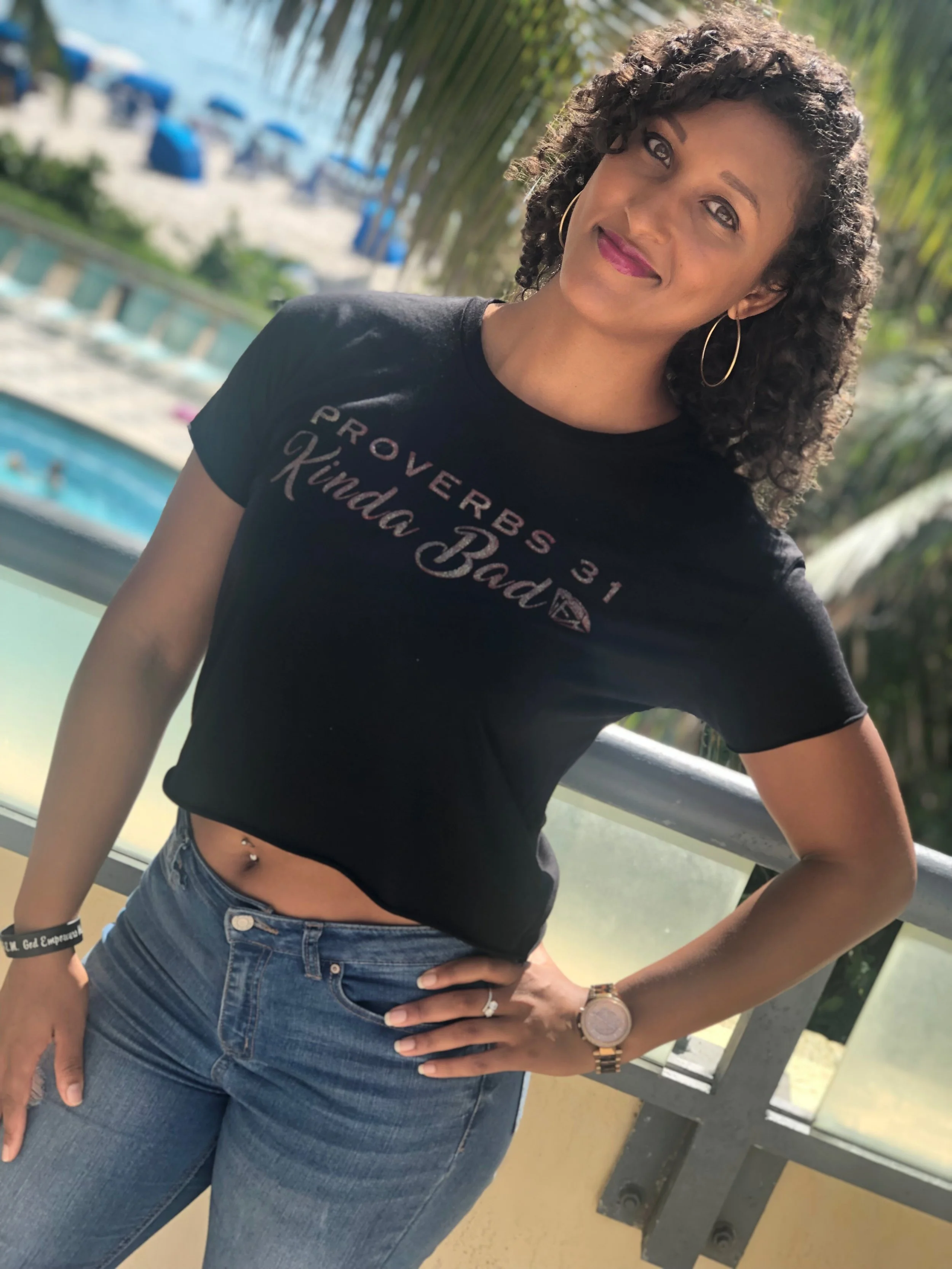 Proverbs 31 Kinda Bad Crop Top