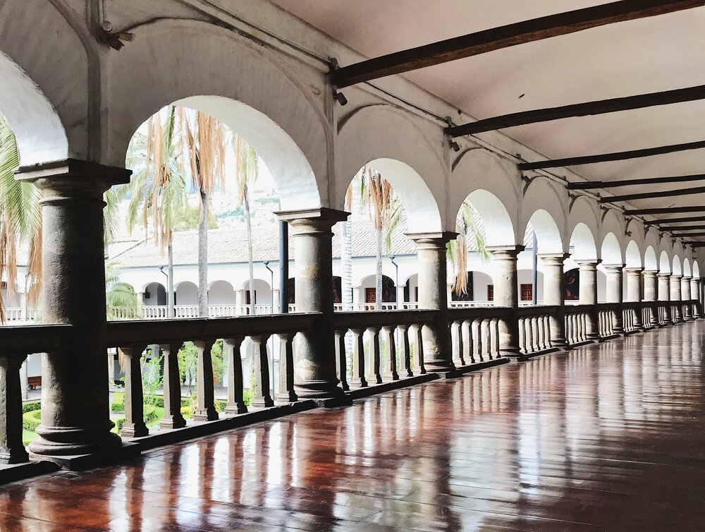  perfectly polished teak floors… Convento De San Francisco 