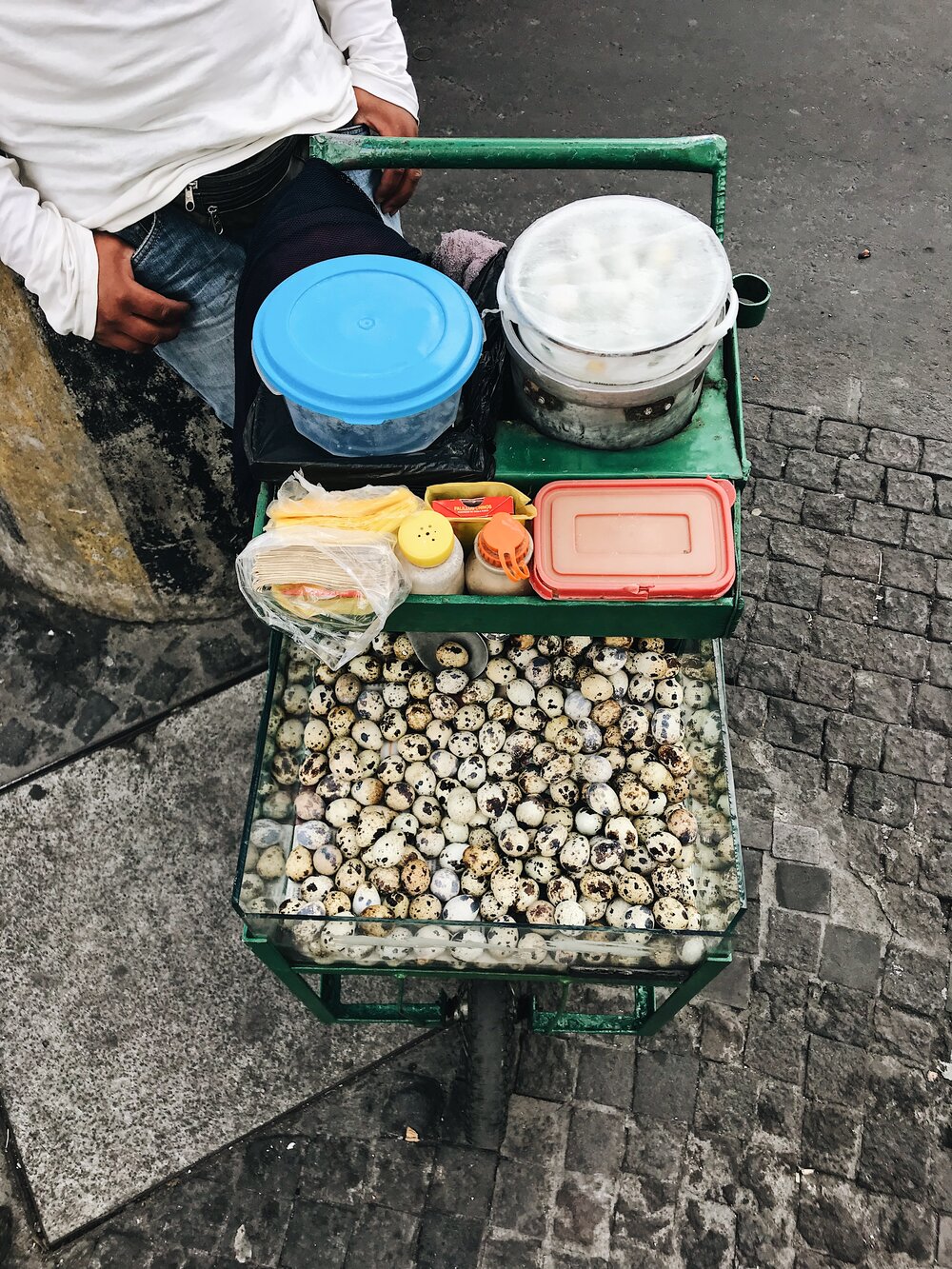  quail eggs, freshly boiled 